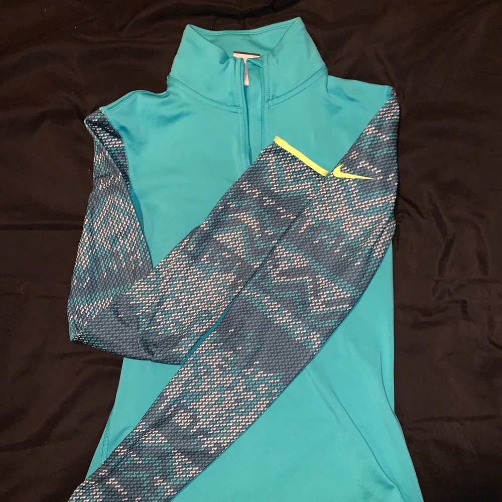 Nike Pro DRI-FIT 3/4 zip long sleeve shirt